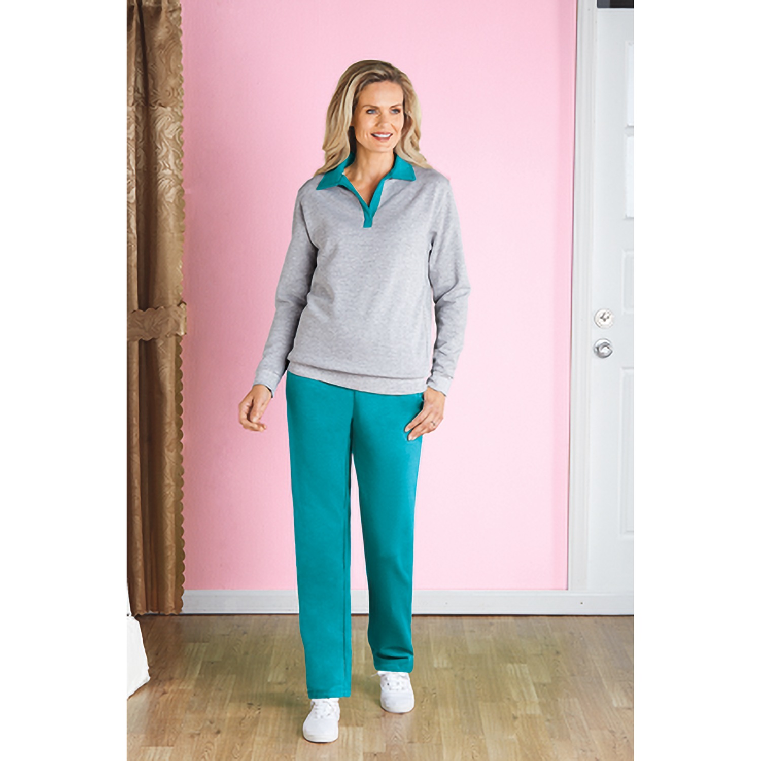 ColorBlocked Fleece Set Carol Wright