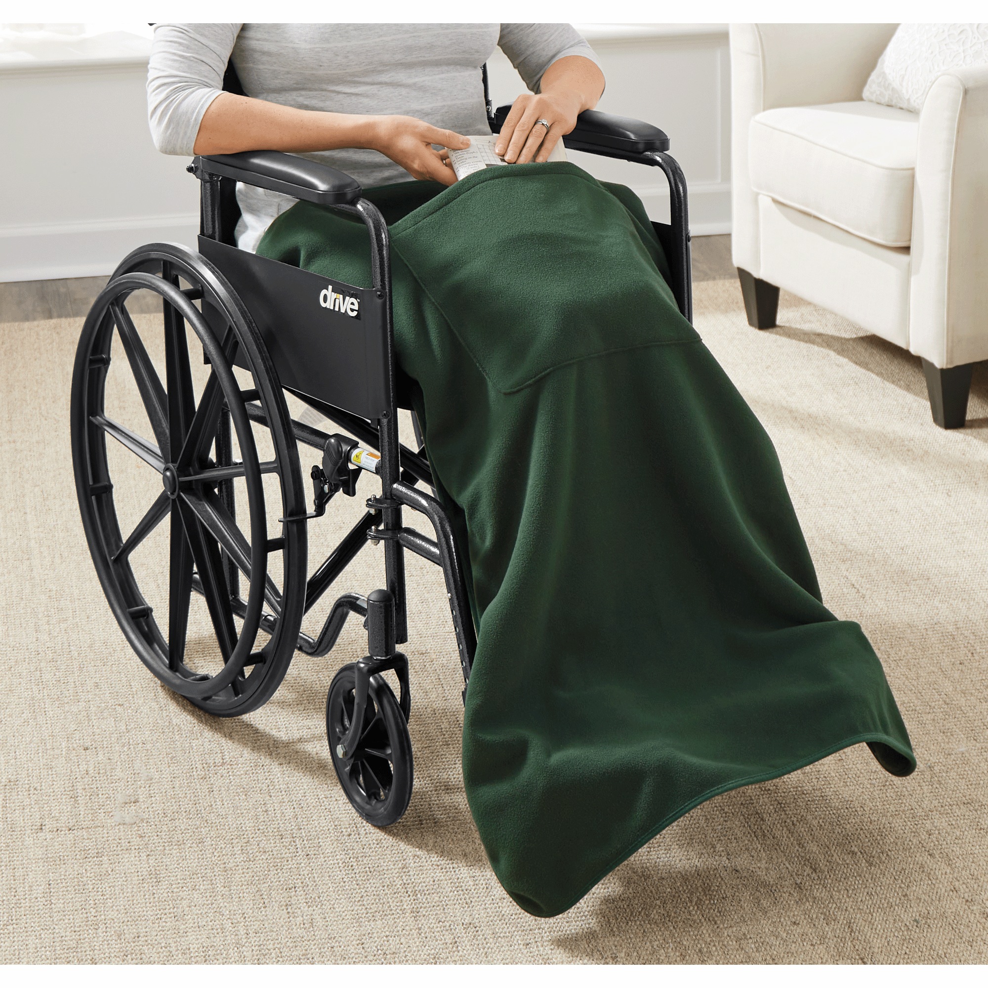 Lightweight Wheelchair Blanket, , large