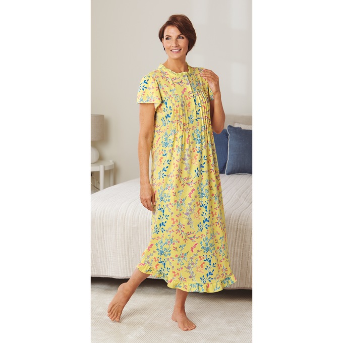 Knit Gown With Embroidery, , large