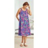Free-Flowing Shift Dress, Violet Multi, large