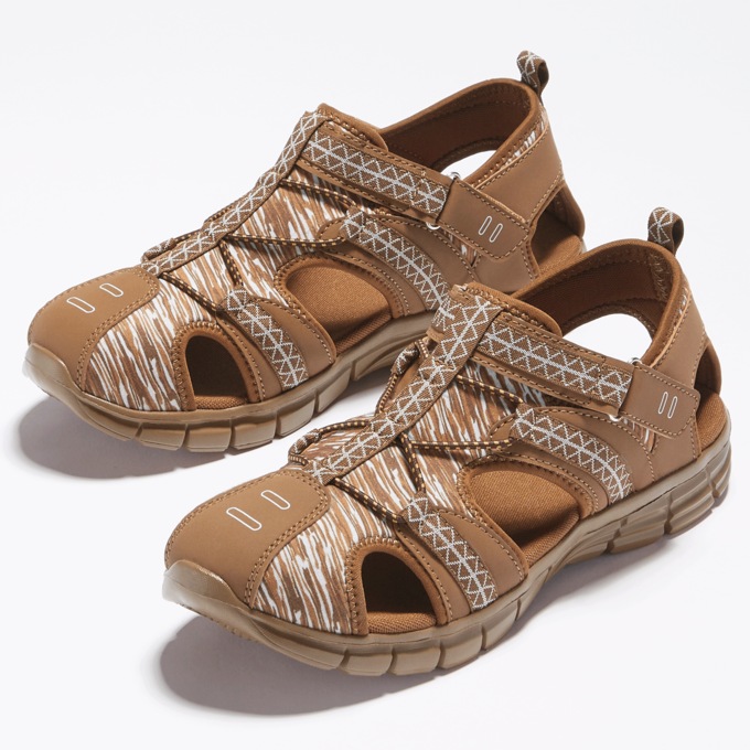 Men's Walking Fisherman Sandal, Brown, large