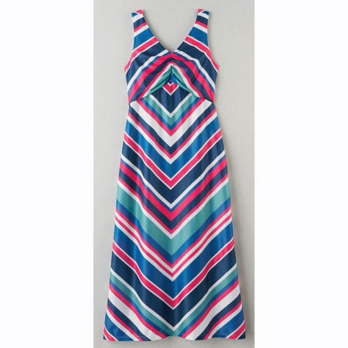 Maxi Mitered Stripe Sundress, , large