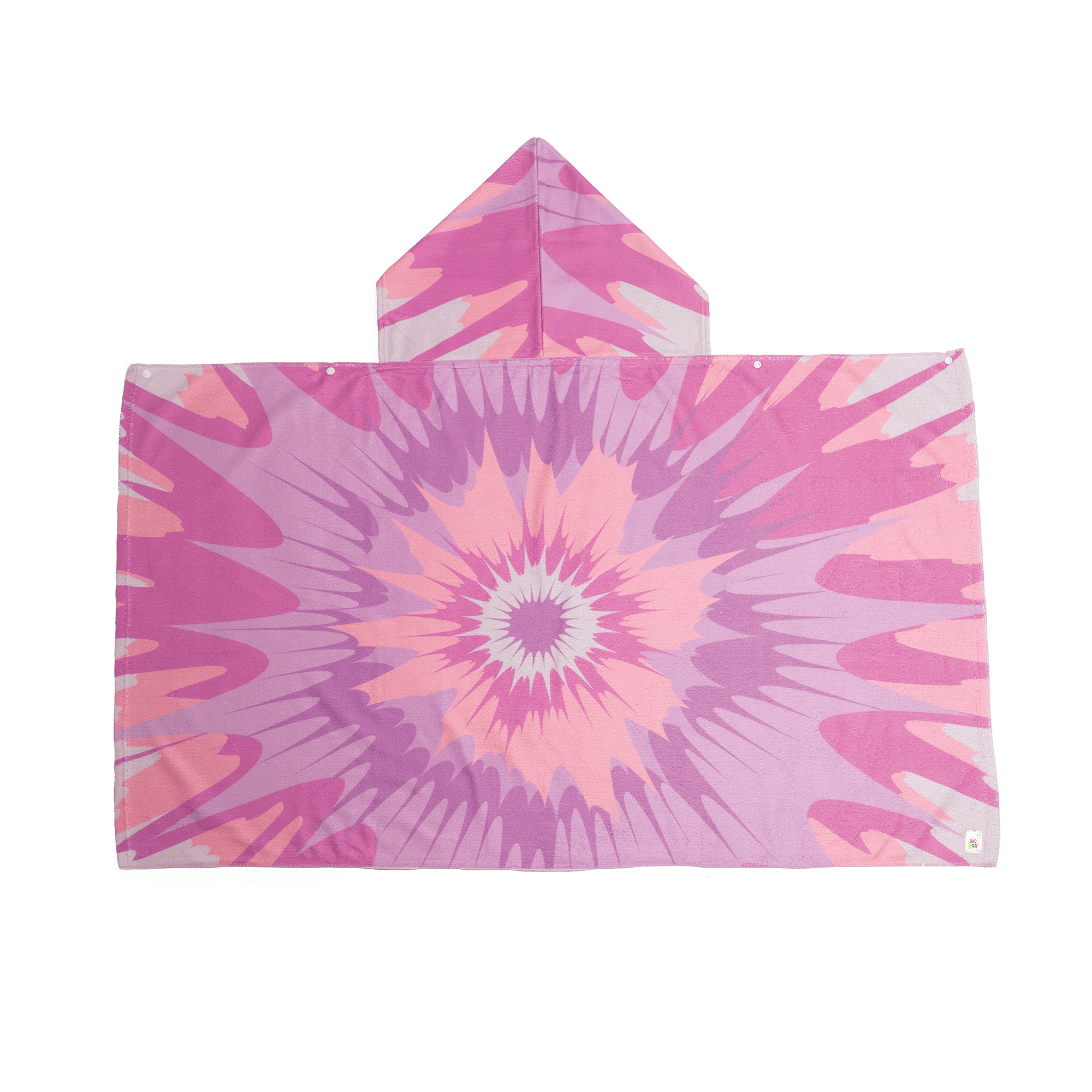 Hooded Kids Towel, Pink, large