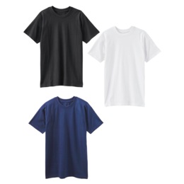 3-Pack Men&#39;s Basic T-Shirts, , large