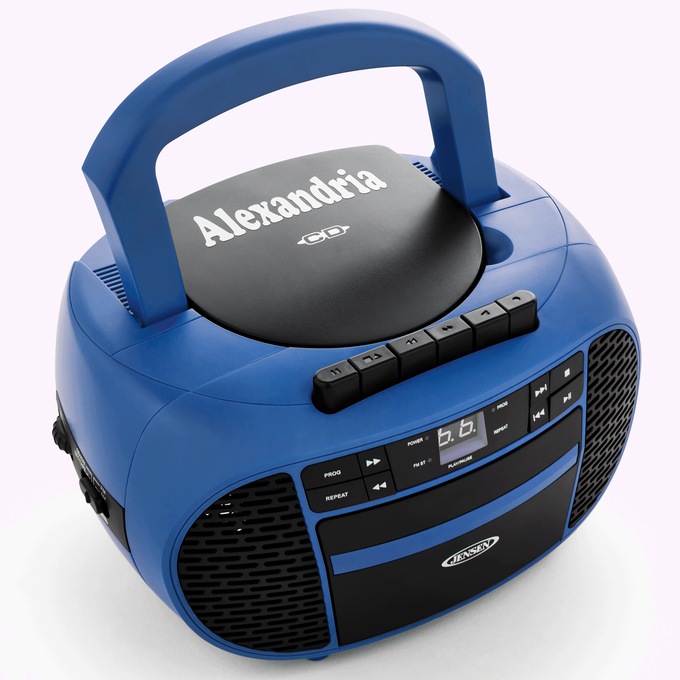 Jensen Stereo for CD, Cassette and AM/FM Radio, Blue, large