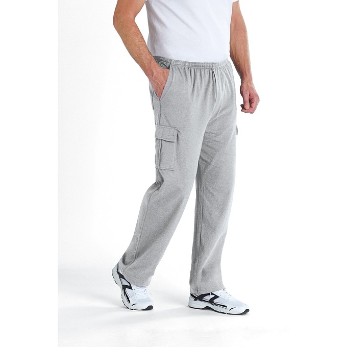 Men's Cargo Pants, Heather Gray, large