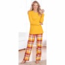 Women's Plaid Flannel PJ Set, , large