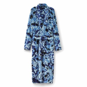 Fleece Bed Jacket & Wrap Robe, , large
