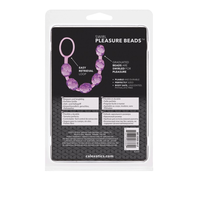 Swirl Pleasure Beads by Calexotics, , large