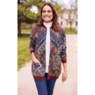 Snap-Front Cotton-Blend Women's Cardigan, , large