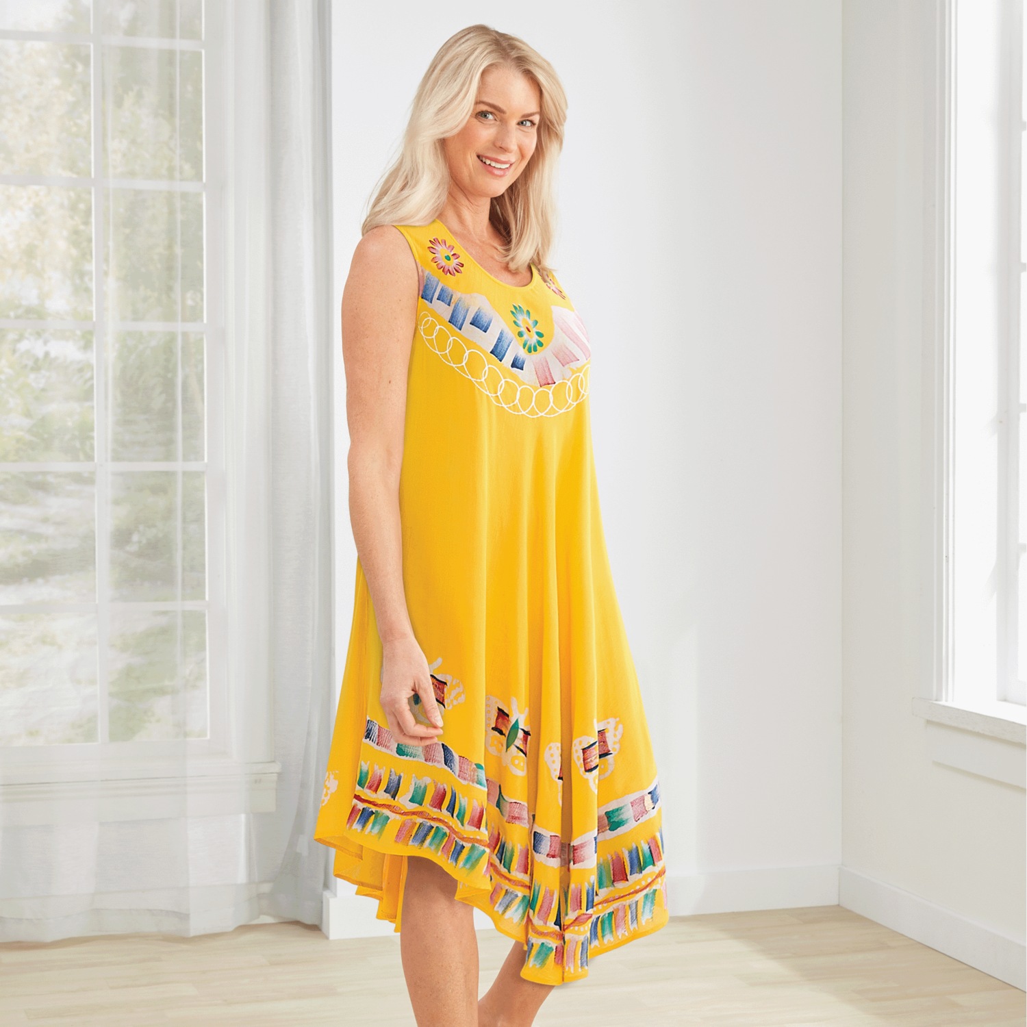 Sleeveless Umbrella Dress Carol Wright