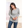 Easy Essentials™ Long-Sleeve Pintuck Top, , large