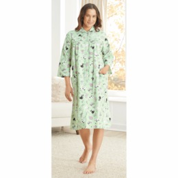Cozy Flannel Duster, , large
