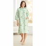 Cozy Cotton Flannel Duster with Pockets, , large