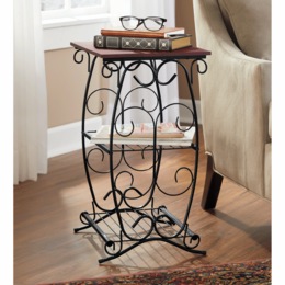 3-Tier Scroll Shelf Table, , large