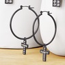 Crystal Cross Earrings, , large
