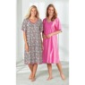 2-Pack Silky Tricot Nightgowns by Cozee Corner, , large