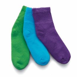 3-Pack Women&#39;s Diabetic Quarter Cut Socks, , large