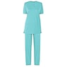 Short-Sleeve Henley Pant Set, , large