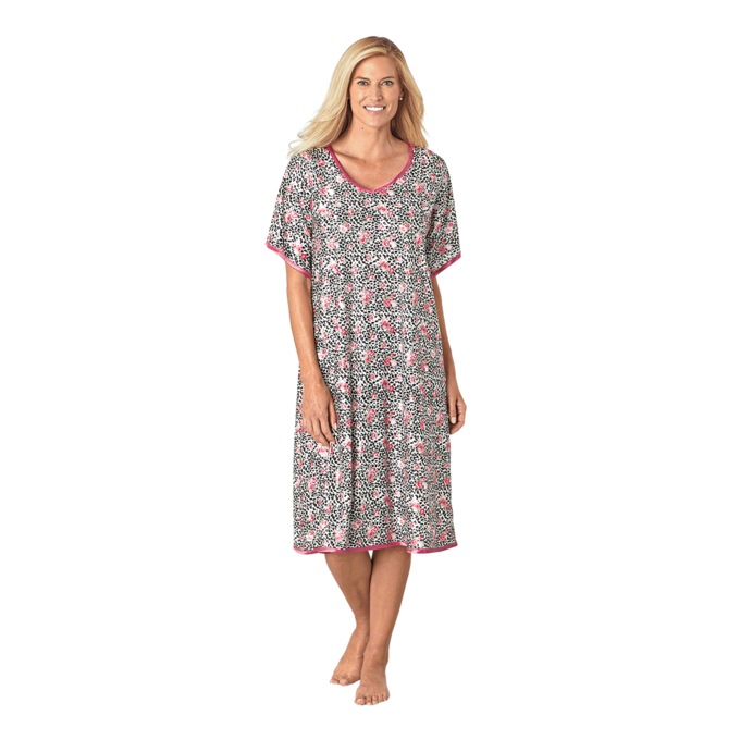 2-Pack Silky Tricot Nightgowns by Cozee Corner, , large