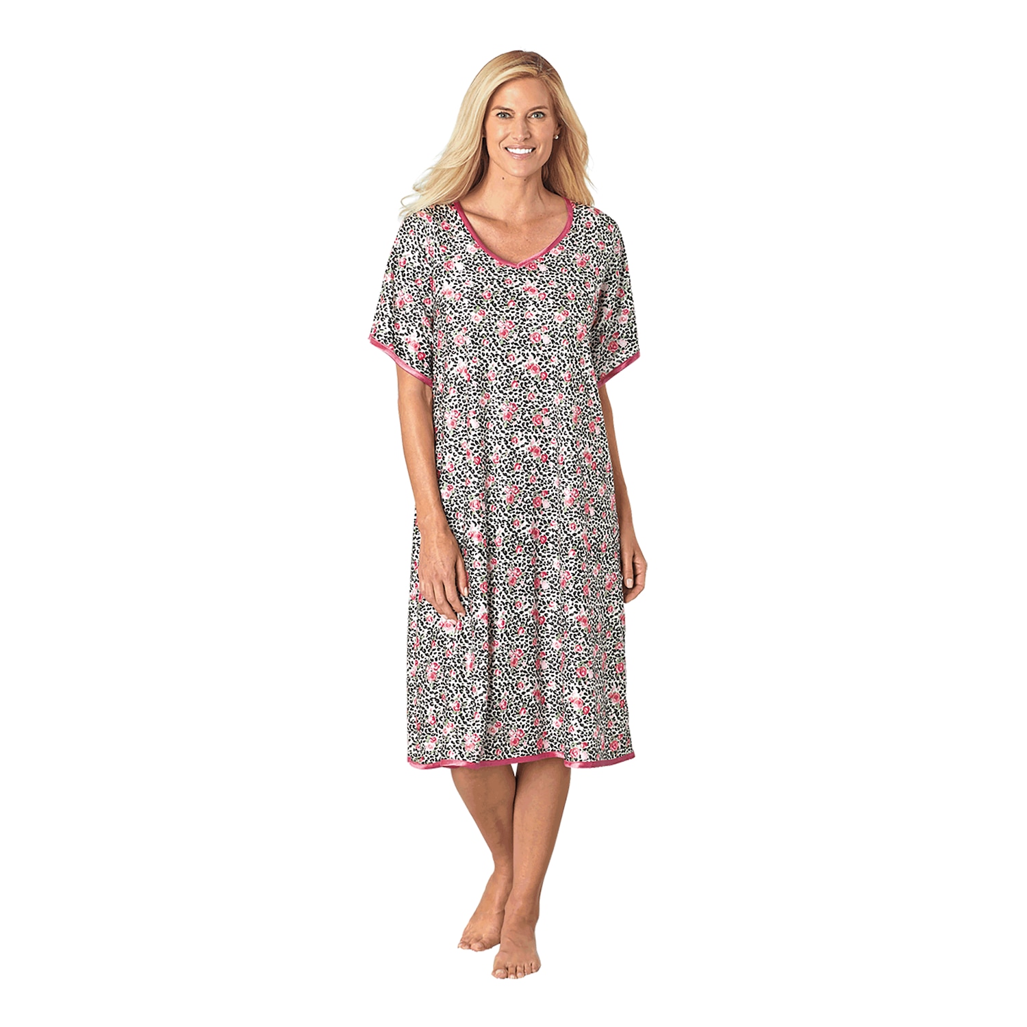 2Pack Silky Tricot Nightgowns Carol Wright