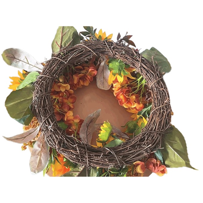 Artificial Sunflower Wreath, , large