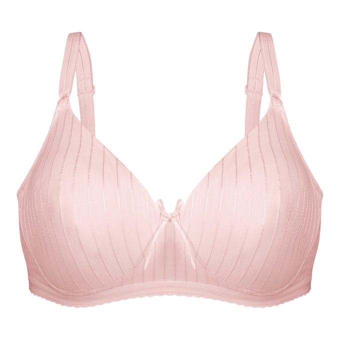 Bestform® Striped Wireless Cotton Bra, , large