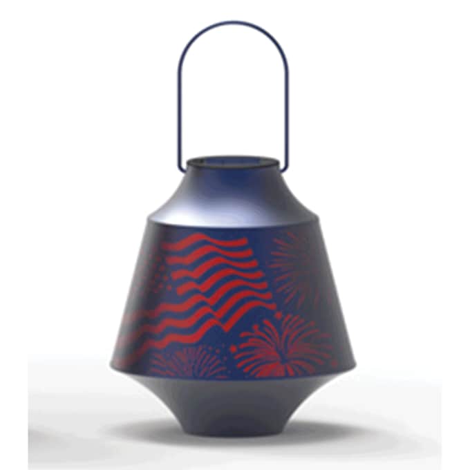 Americana LED Solar Lantern, , large