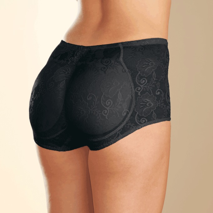 QT Intimates Padded Brief, Black, large