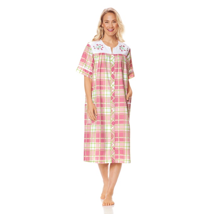 Duster With Embroidered Yoke, , large