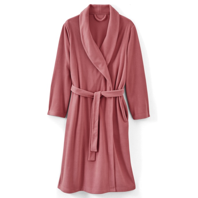 Fleece Wrap Cozy Robe, , large