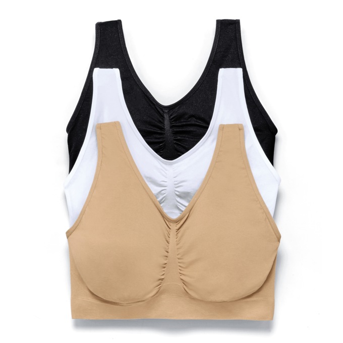 3-Pack Comfort Bra, , large