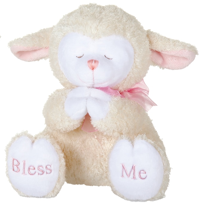 Praying, Singing Lamb, Pink, large