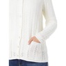 Cable Knit Cardigan, White, large