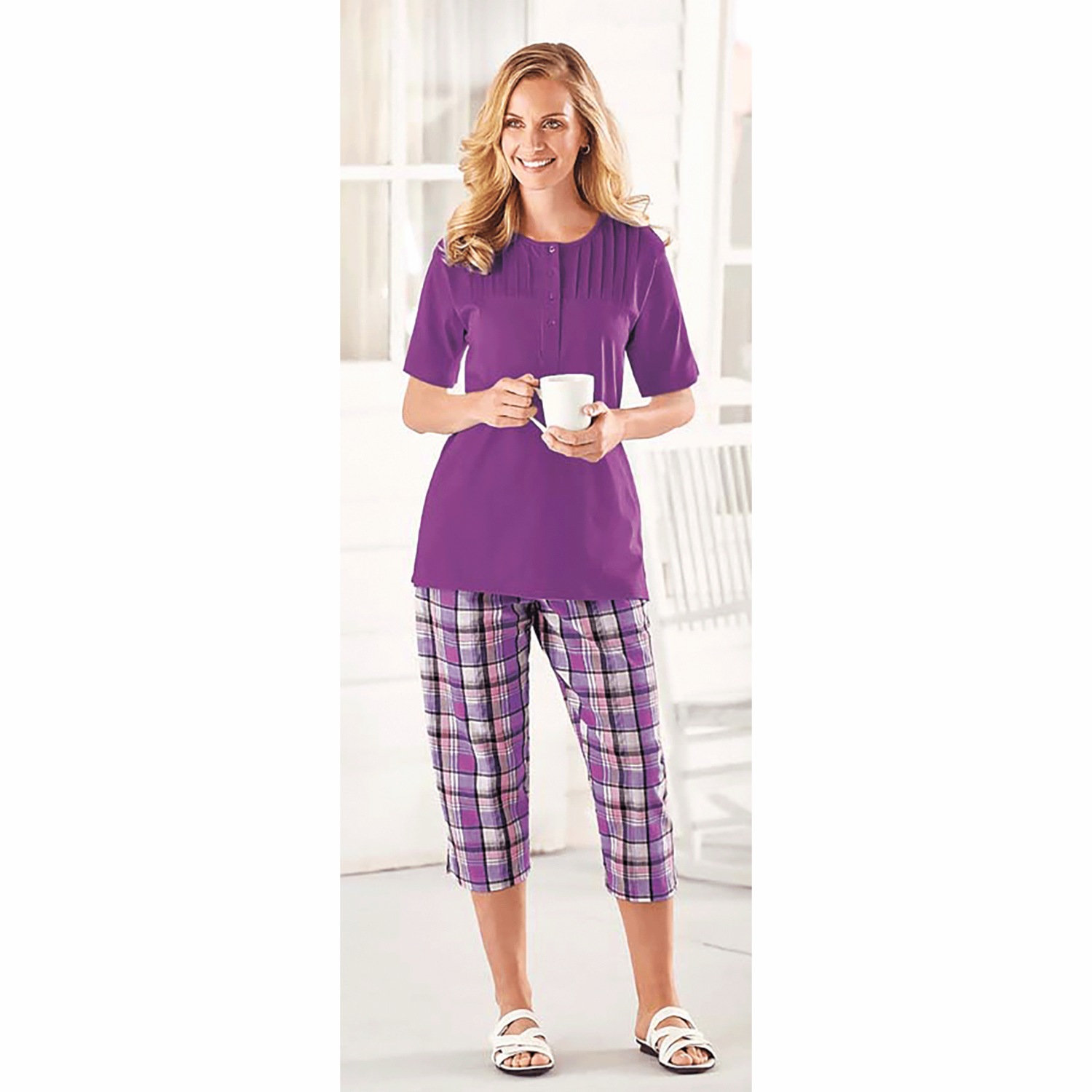 Plaid Capris Carol Wright