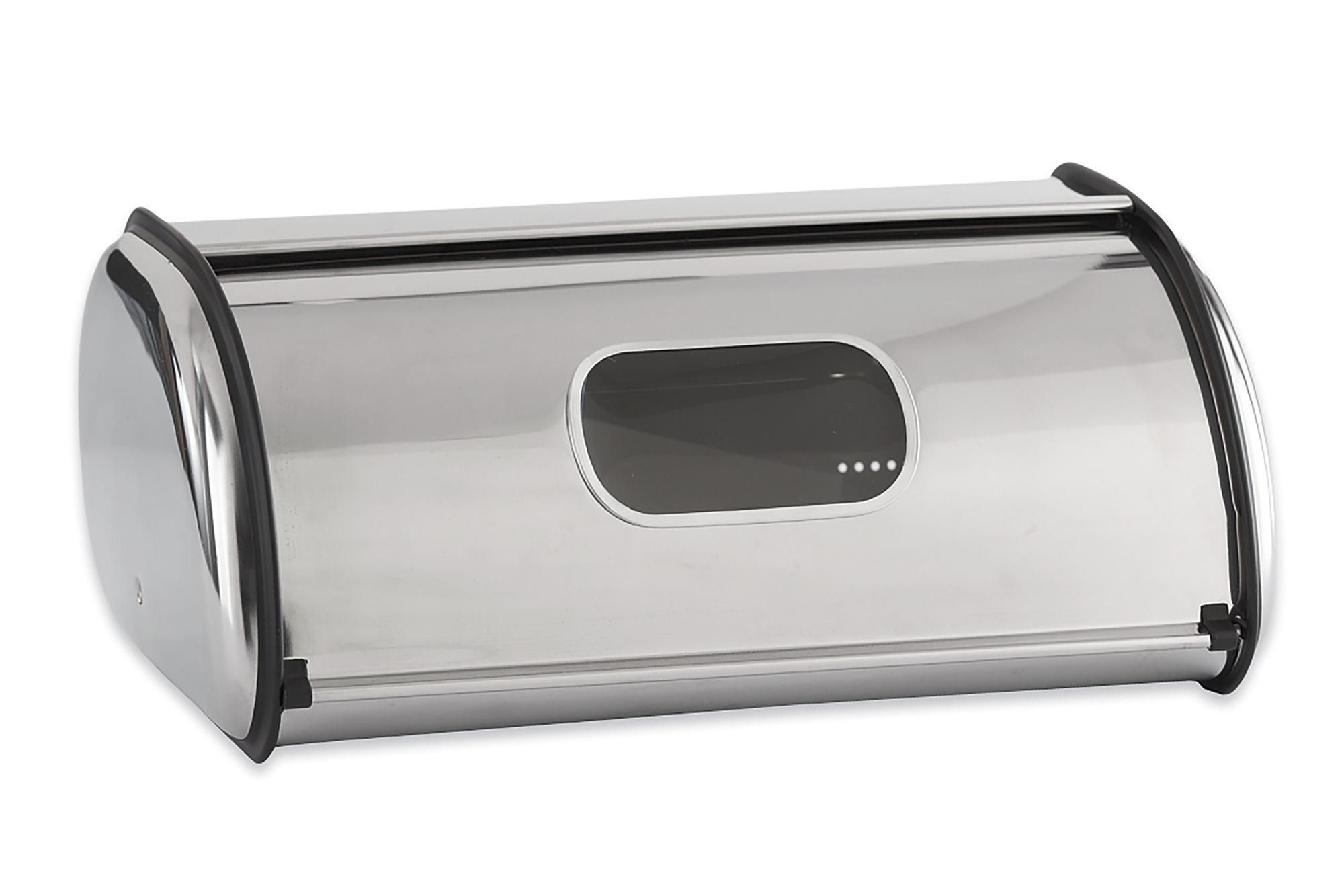Stainless Steel Breadbox with Window, Stainless Steel, large