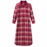 Flannel Zip-Front Lounger, Red, large