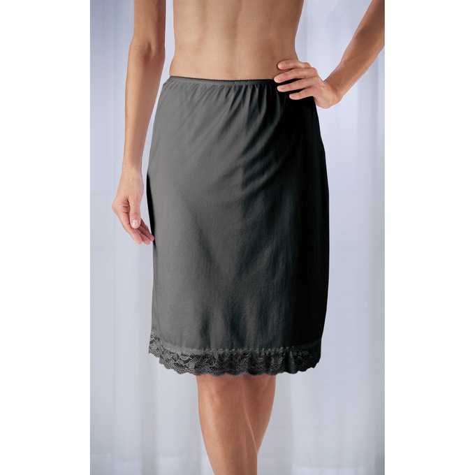 2-Pack Wondermaid® Half Slip, White Black, large