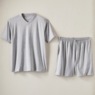 Men's V-Neck Lounging Short Set, , large