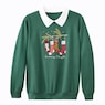 Embroidered Fleece Top, , large