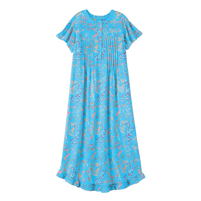 Knit Gown With Embroidery, , large