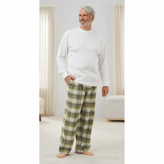 Men's 4-Pc. Fleece PJ Set, , large