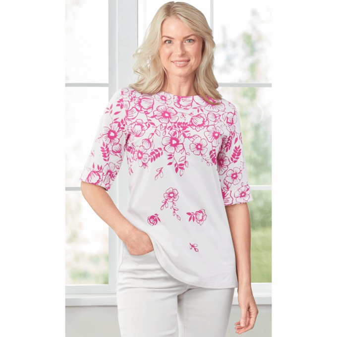 Roll Sleeve Top, , large