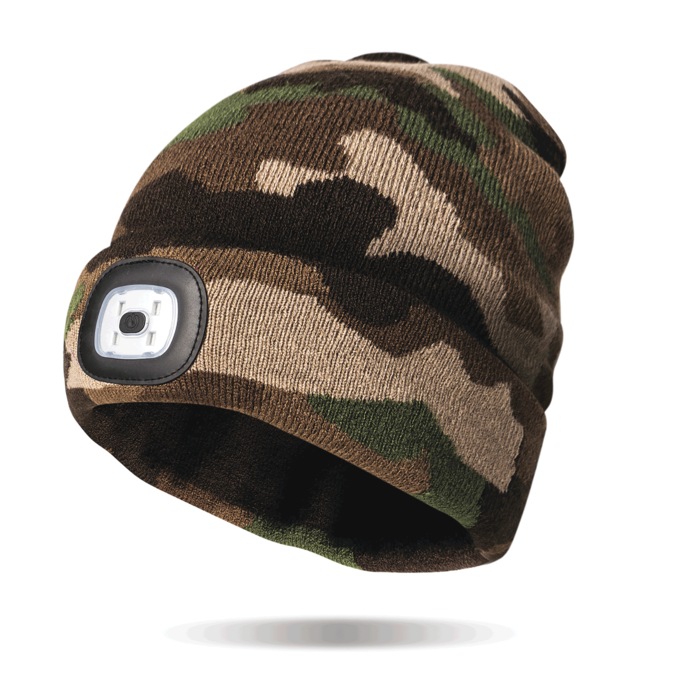 Women's Rechargeable LED Beanie, , large