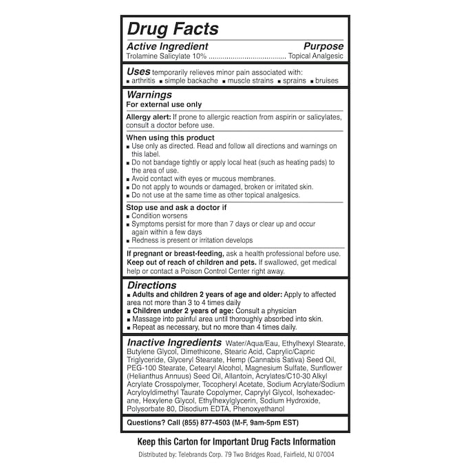 Hempvana Epsom Salt Pain Relief Cream, White, large