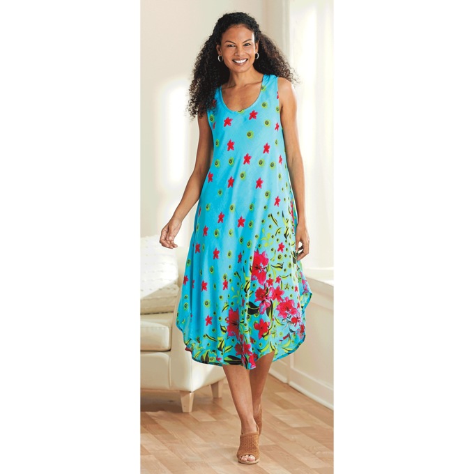 Tropical Border Dress, , large
