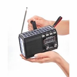 Hand-Crank Solar Radio, , large