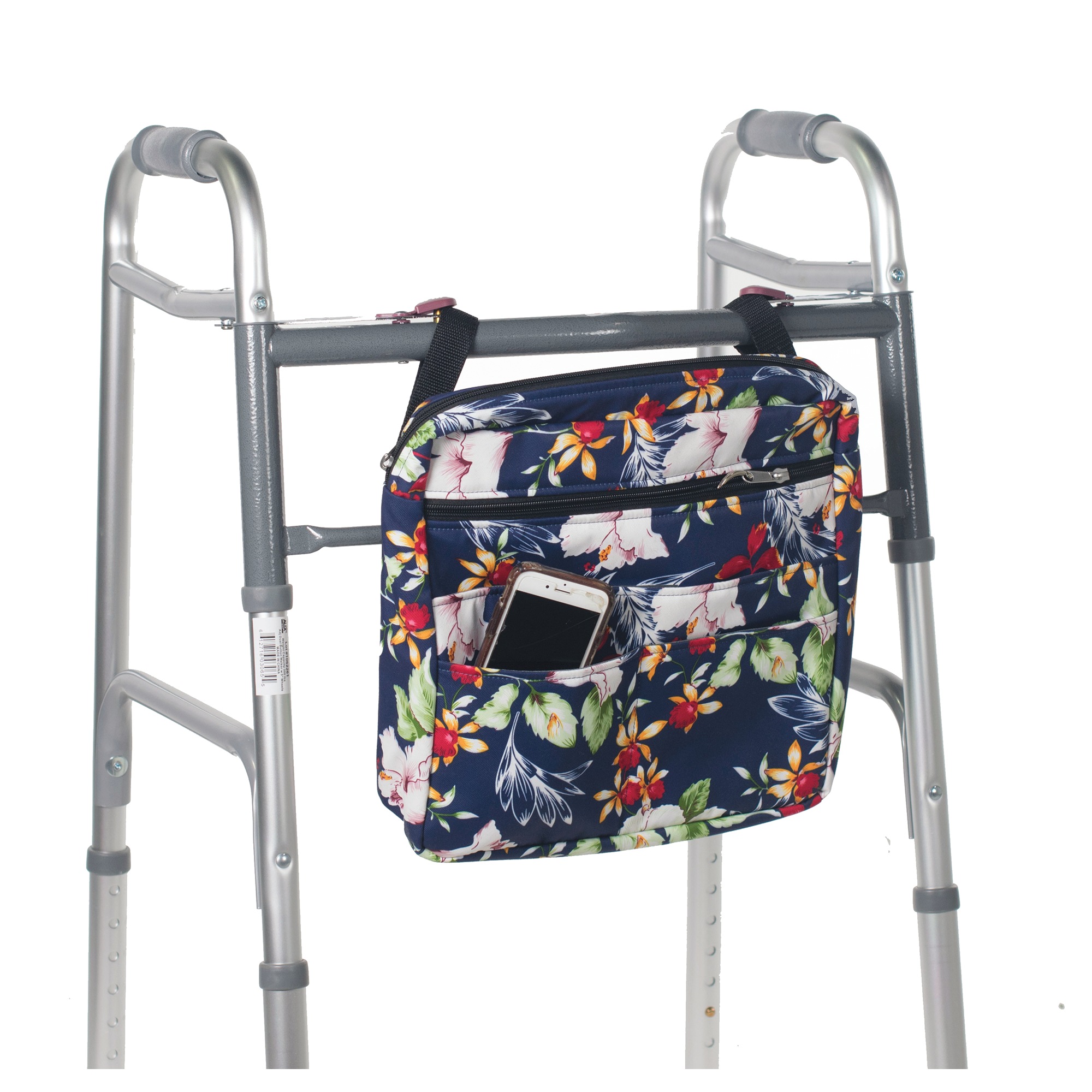 Fashion Mobility Bag, Blue Floral, large