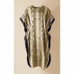 Long Satin Caftan, , large
