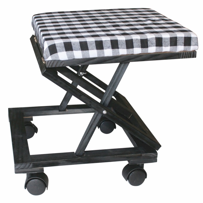 Buffalo Plaid Footrest, , large
